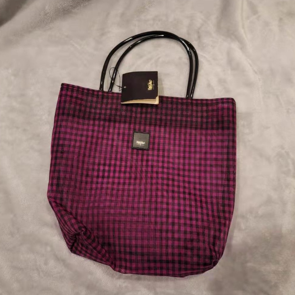 Magenta Plaid hand bag